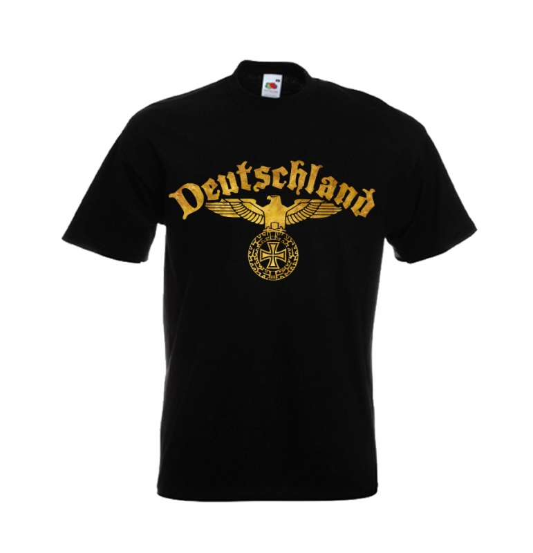 T-Shirt - Reichsadler - Deutschland - gold