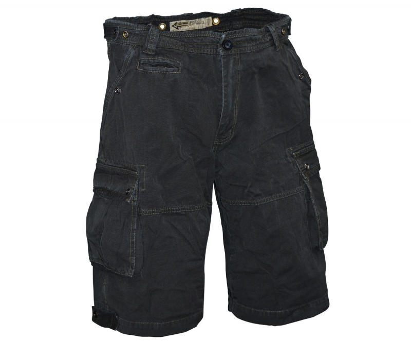 Cargo Short Vintage Safari - schwarz