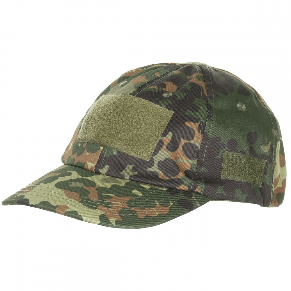 Cap - Einsatz-Cap - mit Klett - flecktarn