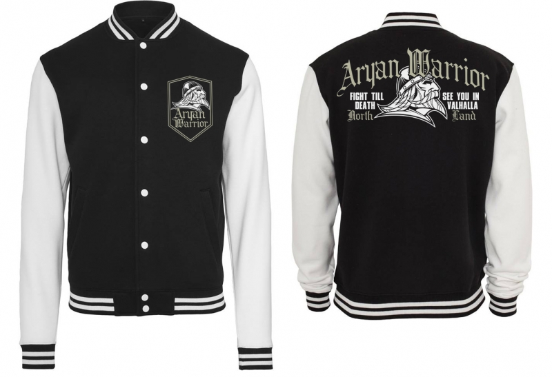 College Jacke - schwarz/weiß - North Land - AW - FTD