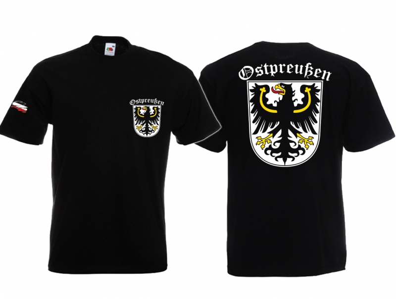 T-Shirt - Ostpreußen - schwarz