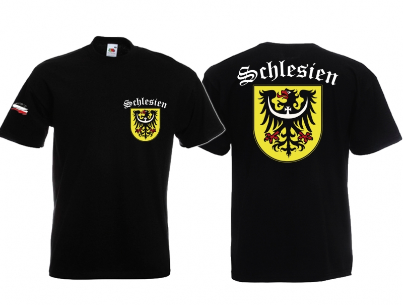 T-Shirt - Schlesien - schwarz