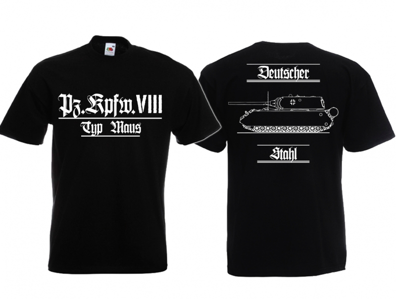 T-Shirt - Fahrzeuge der Wehrmacht - Pz.Kpfw.VIII - Typ Maus