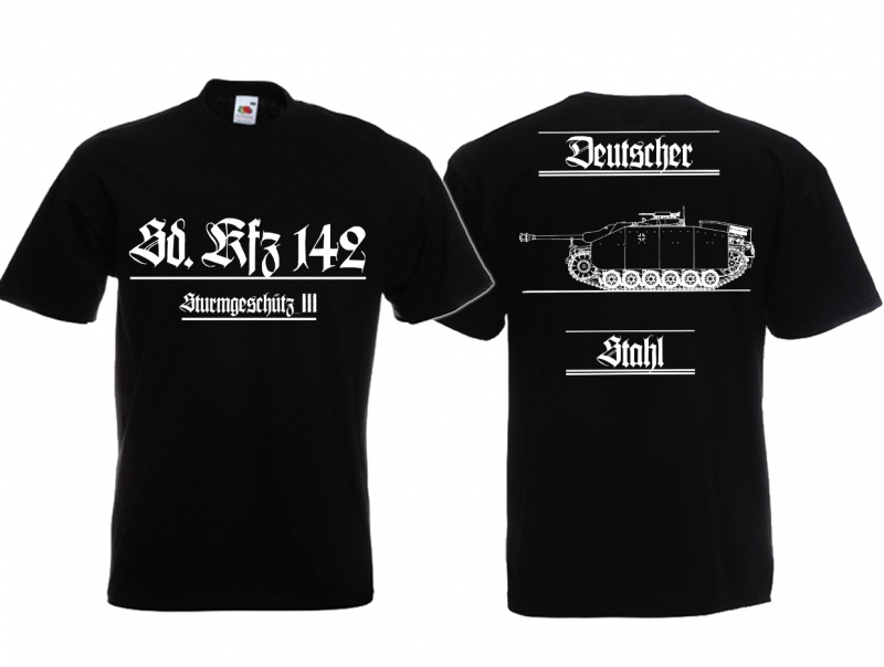 T-Shirt - Fahrzeuge der Wehrmacht - Sd.Kfz 142 - Sturmgeschütz III