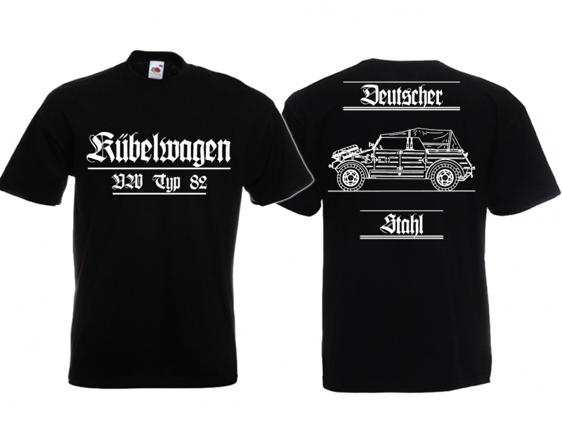 T-Shirt - Fahrzeuge der Wehrmacht - Kübelwagen - VW Typ 82