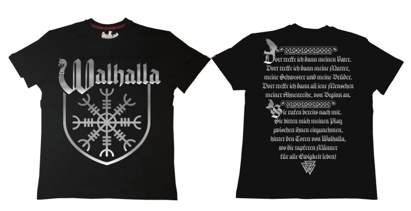 Premium Shirt - Walhalla - Brust groß - silber