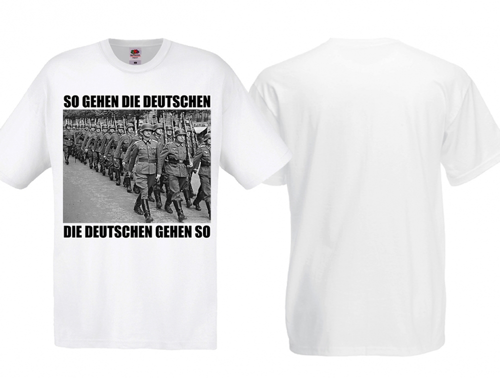 Frauen T-Shirt - So gehe die Deutschen - weiß