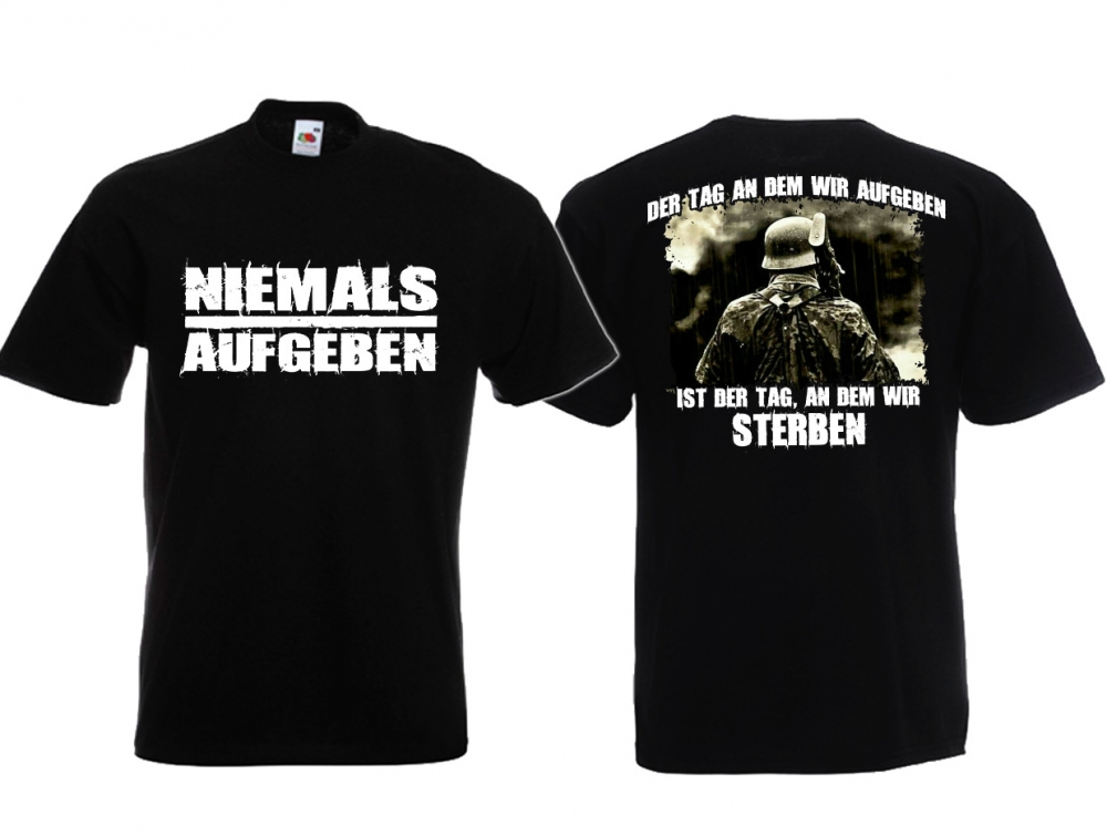 Frauen T-Shirt - Niemals Aufgeben - Motiv 1