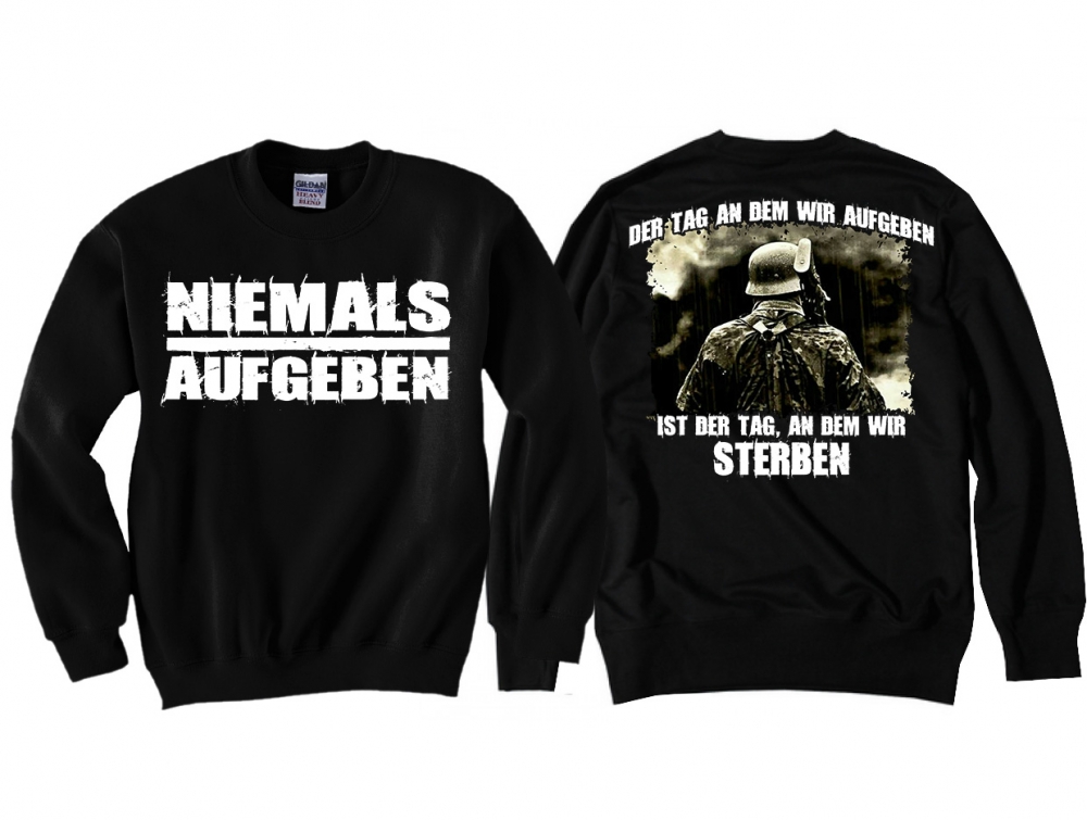 Pullover - Niemals Aufgeben - Motiv 1