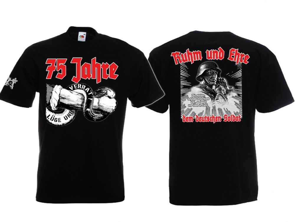 T-Shirt - 75 Jahre - schwarz