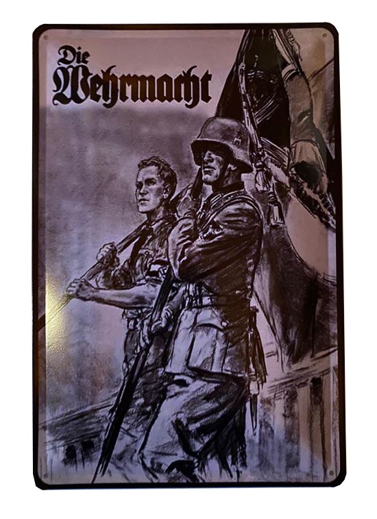 Blechschild - Die Wehrmacht - Fahnenträger - D139 (21)