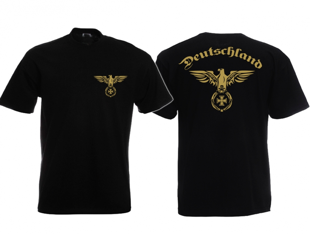 T-Shirt - Phoenix - Deutschland - schwarz/gold