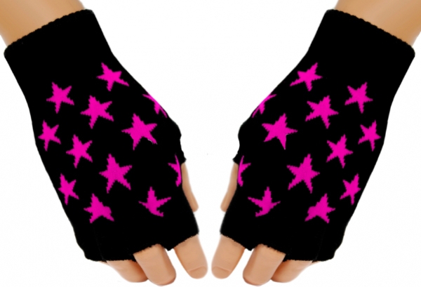Handschuhe - Pink Stars