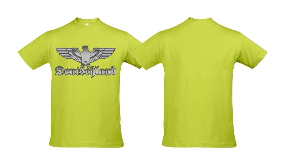 T-Shirt - Reichsadler - silber/apple green