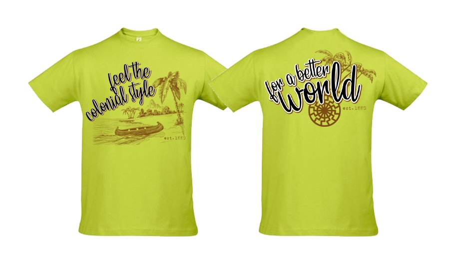 T-Shirt - feel the colonial style - apple green