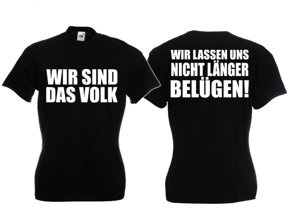 Frauen T-Shirt - Wir sind das Volk - schwarz