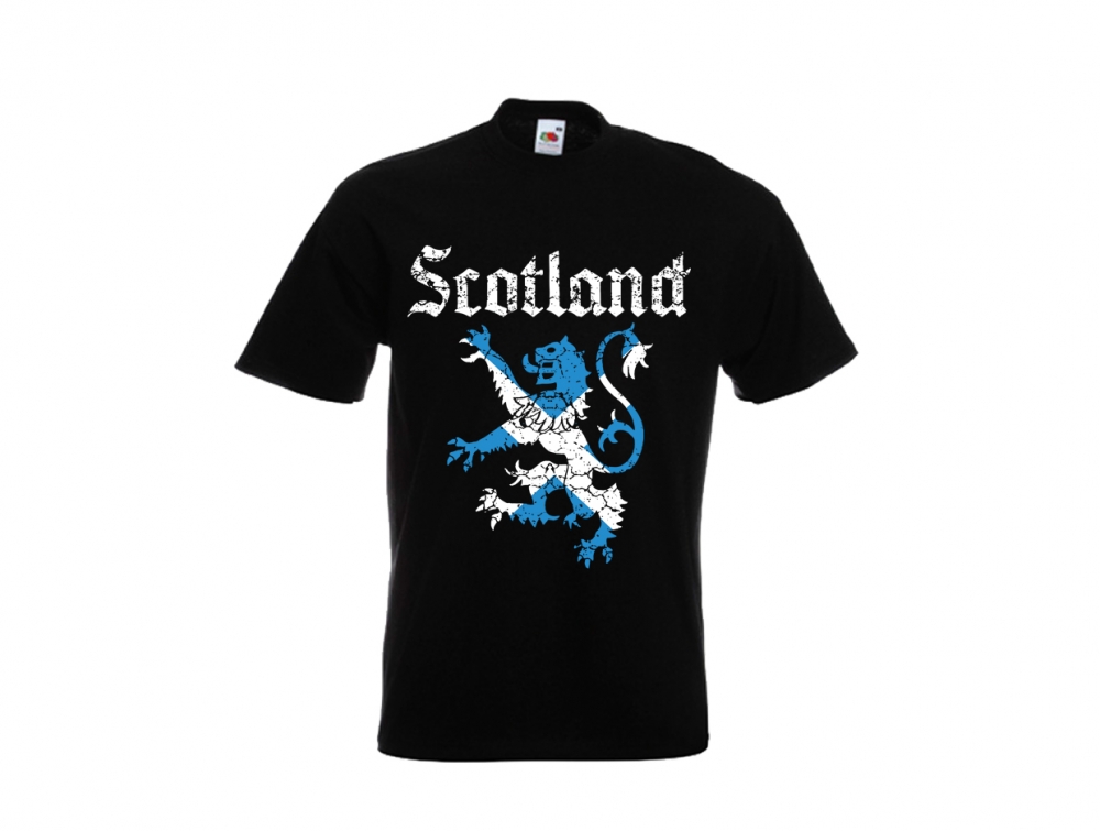 T-Shirt - Scotland - schwarz