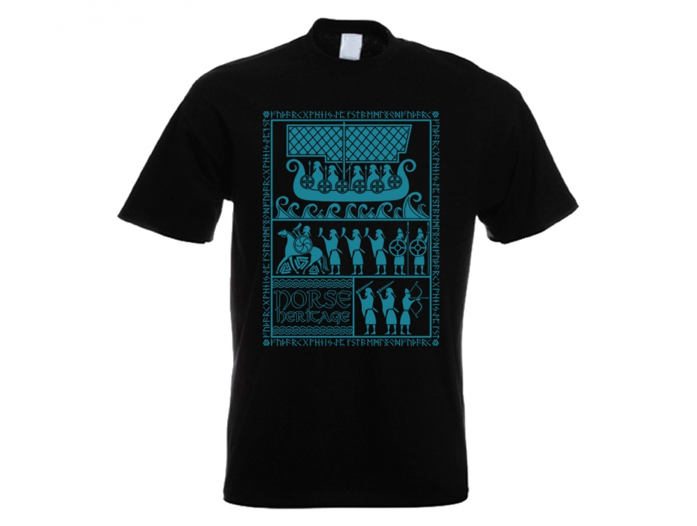 T-Shirt - Norse Heritage - schwarz/blau