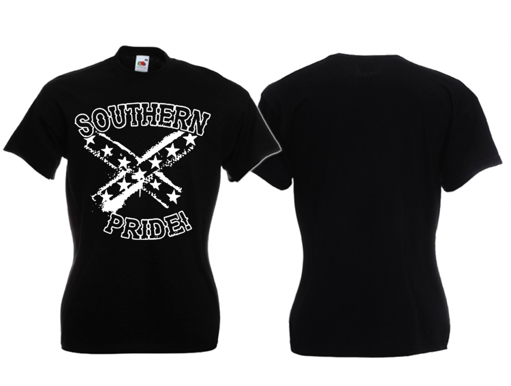 Frauen T-Shirt - Southern Pride - schwarz/weiß