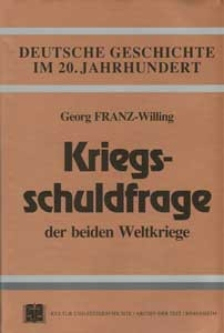 Buch - Kriegsschuldfrage der beiden Weltkriege