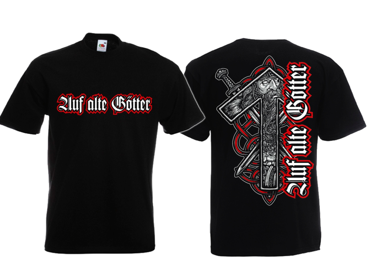 T-Shirt - Alte Götter - schwarz