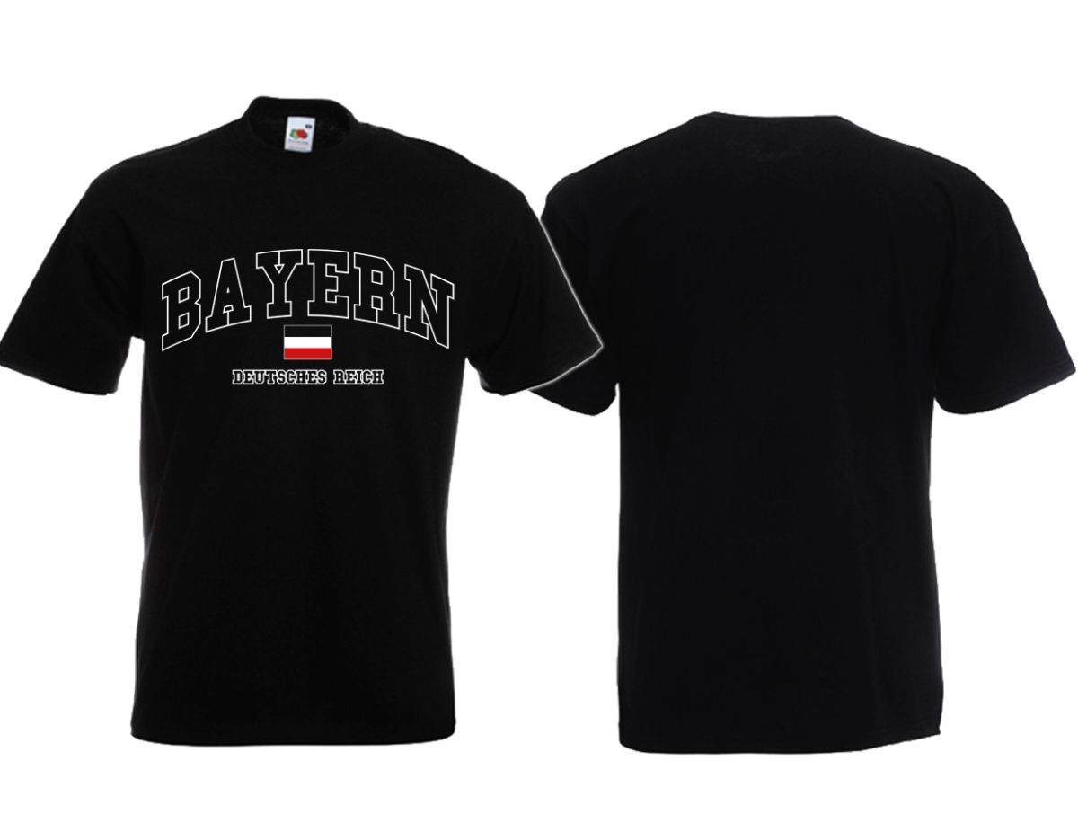 T-Shirt - College Stil Deutsches Reich - Bayern