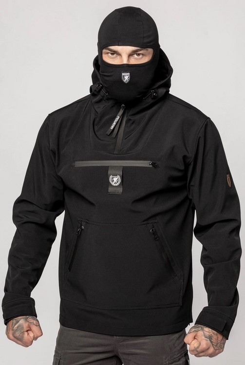 PG Wear - Full Face Softshell Jacke “Bastion” - Schwarz