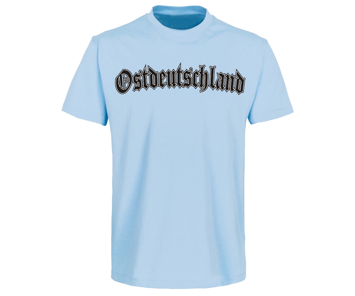 T-Shirt - Ostdeutschland - hellblau