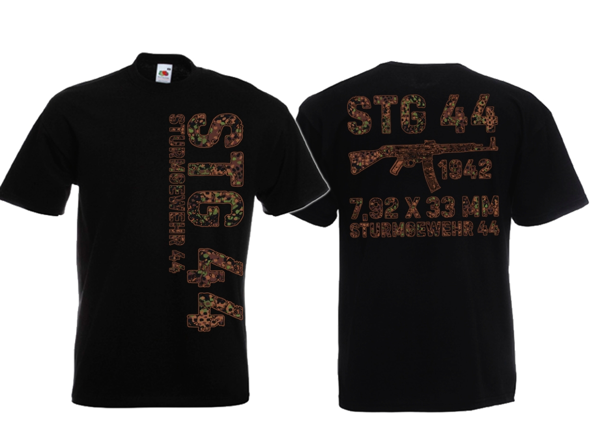 T-Shirt - Sturmgewehr - STG 44 - schwarz/erbsentarn