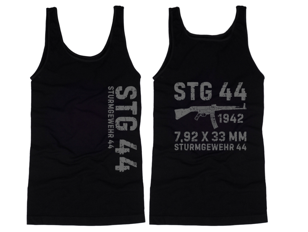 Muskelshirt/Tank Top - Sturmgewehr - STG 44 - schwarz/grau