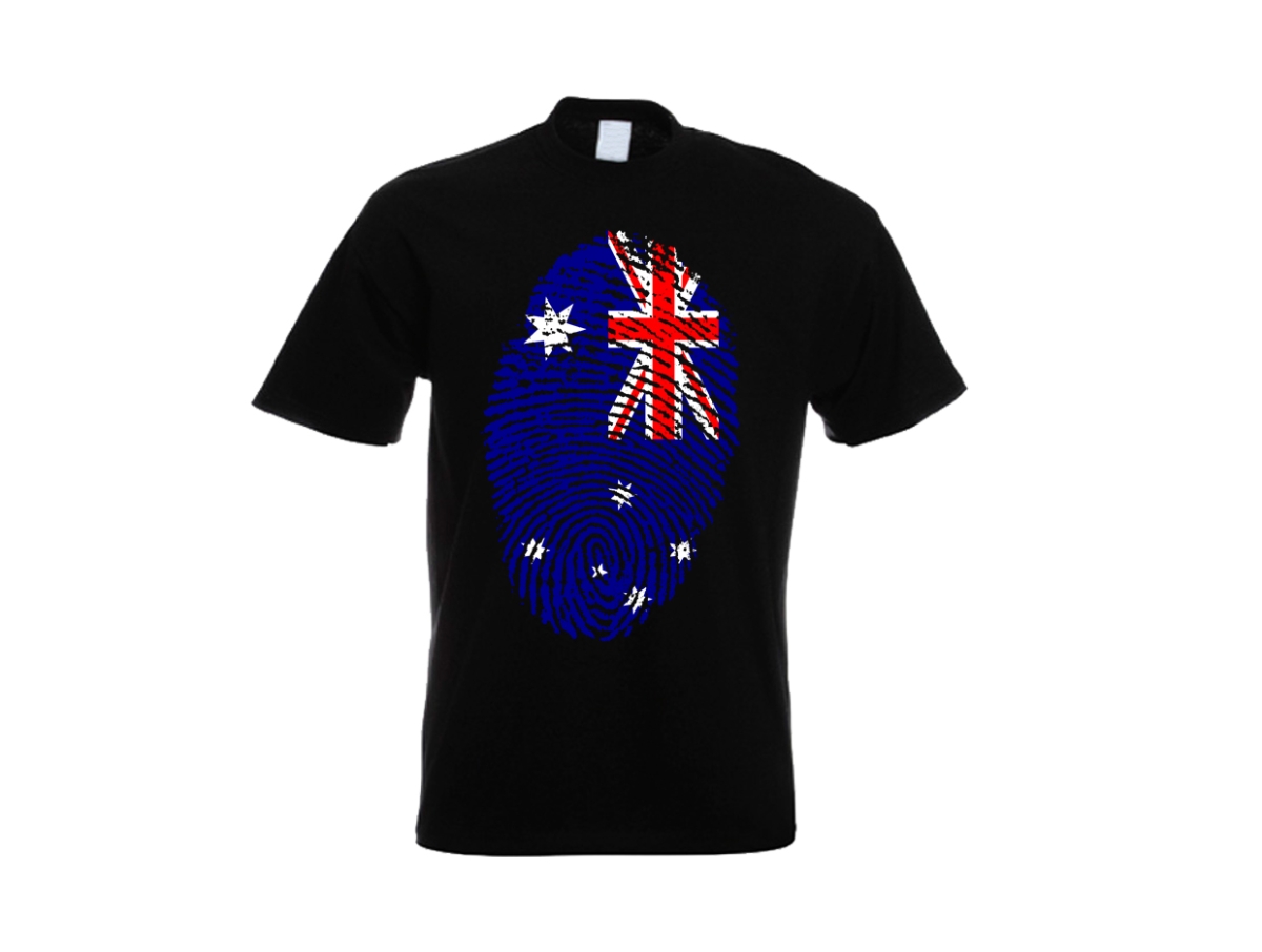 T-Shirt - Australien - Fingerabdruck