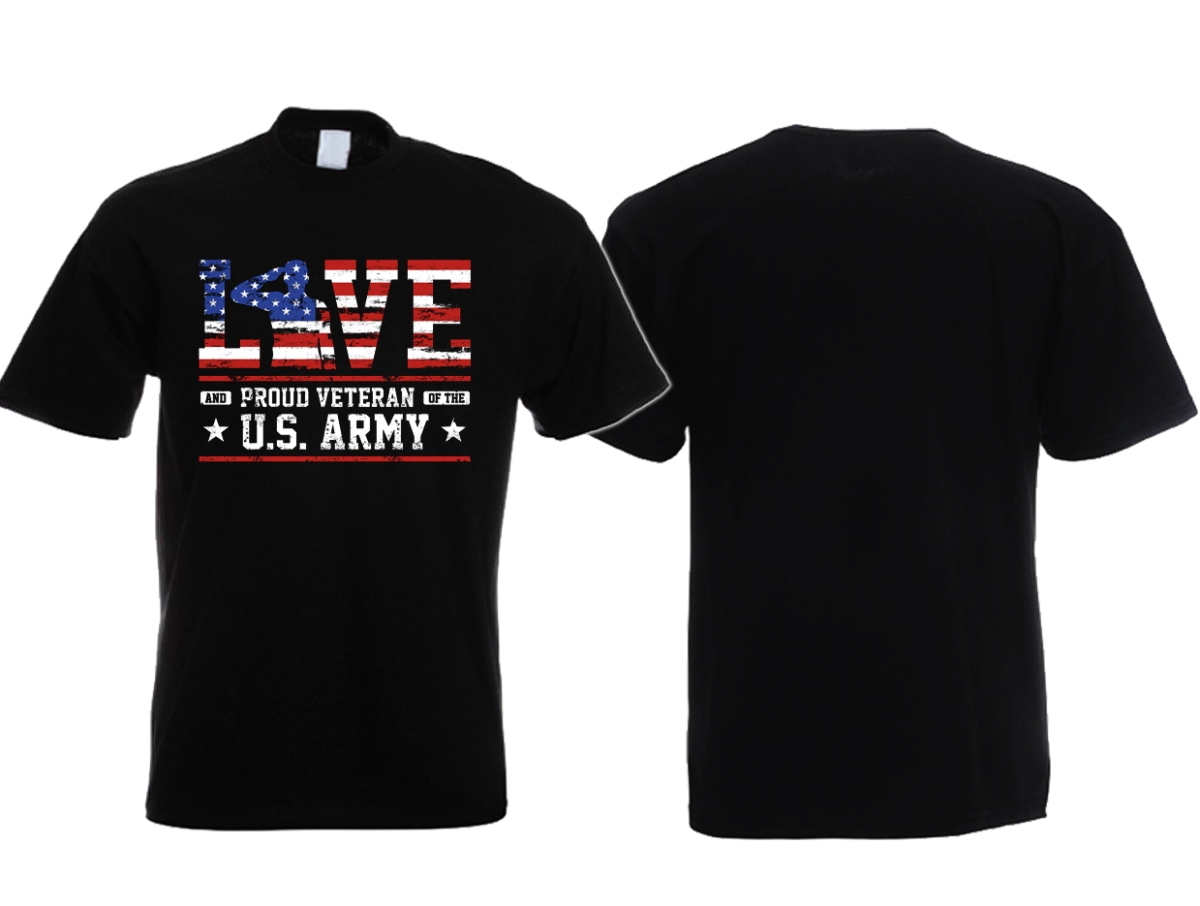 T-Shirt - U.S. Army - Love and Proud Veteran