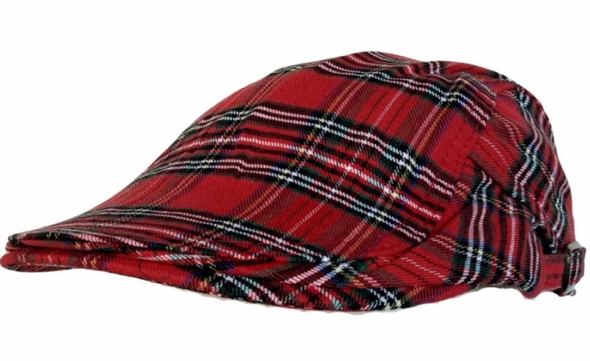 Klassische Schiebermütze - Tartan Karo - Casquette - Sportmütze