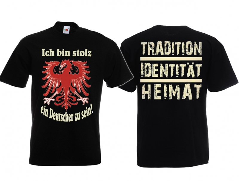 T-Shirt - Ich bin stolz Deutscher zu sein - schwarz