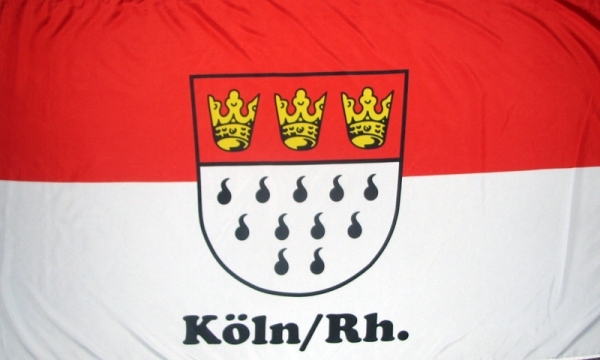 Fahne - Köln mit Schrift (151)