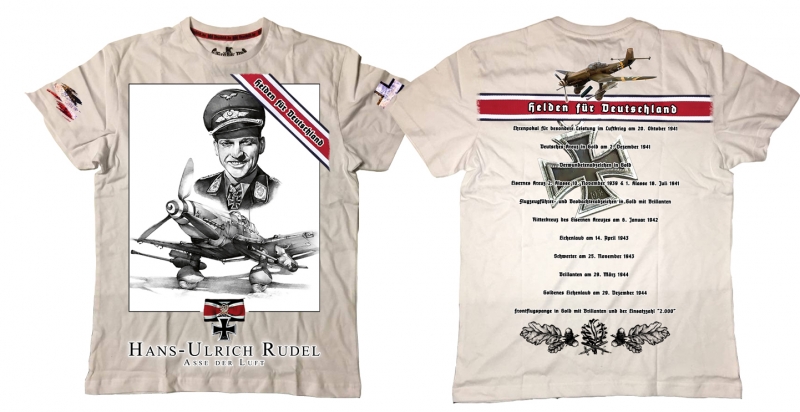 Premium Shirt - Flieger - H.U-Rudel - weiß