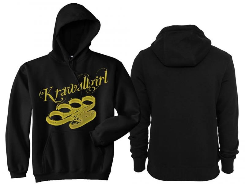 Frauen - Kapuzenpullover - Krawallgirl - gold