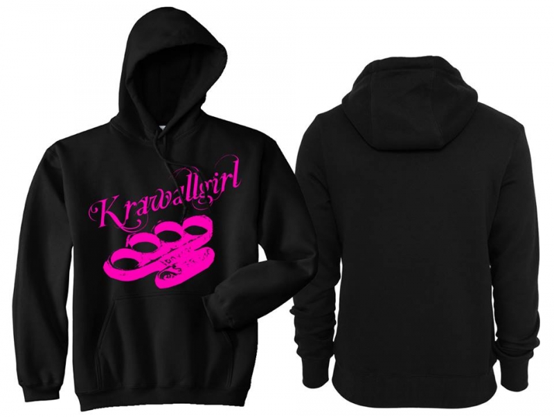 Frauen - Kapuzenpullover - Krawallgirl - pink