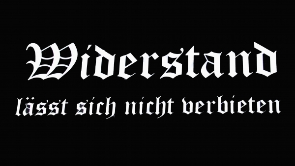 Fahne - Widerstand lässt sich nicht verbieten (3)