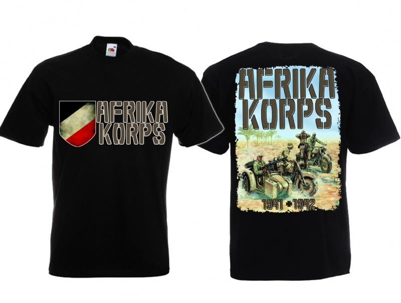 T-Shirt - Afrika Korps - schwarz