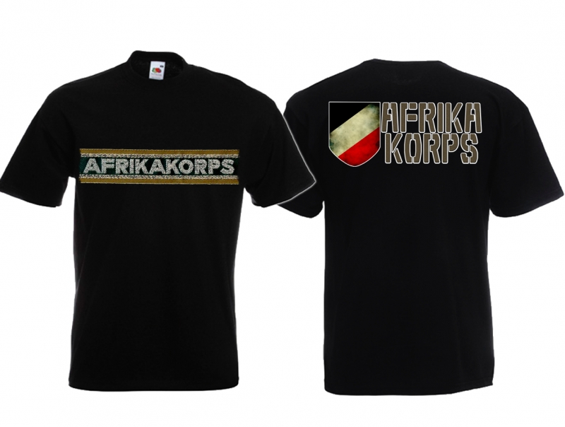 T-Shirt - Afrika Korps - schwarz - Motiv 2