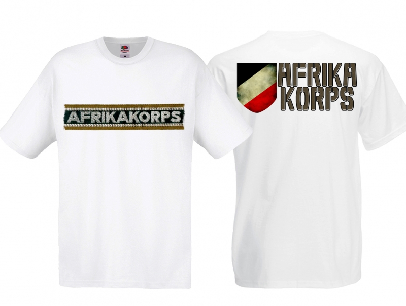 Frauen T-Shirt - Afrika Korps - weiß - Motiv 2