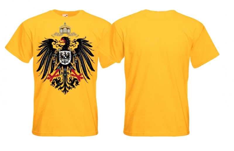 T-Shirt - alter Reichsadler - Motiv1 - gelb