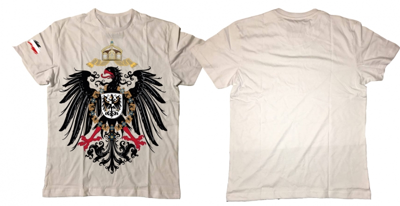 Frauen T-Shirt - alter Reichsadler - Motiv1 - weiß