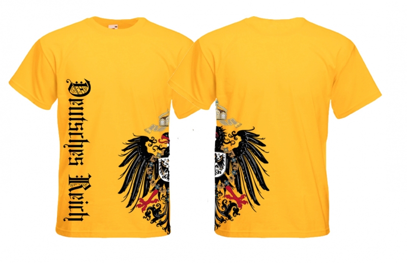 T-Shirt - alter Reichsadler - Deutsches Reich - gelb