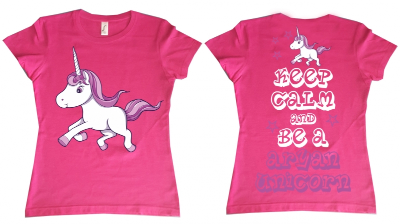 Kinder T-shirt - Unicorn - Motiv2 - pink