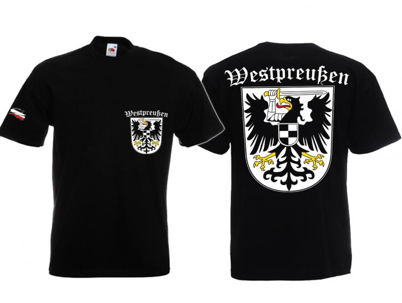 T-Shirt - Westpreußen - schwarz