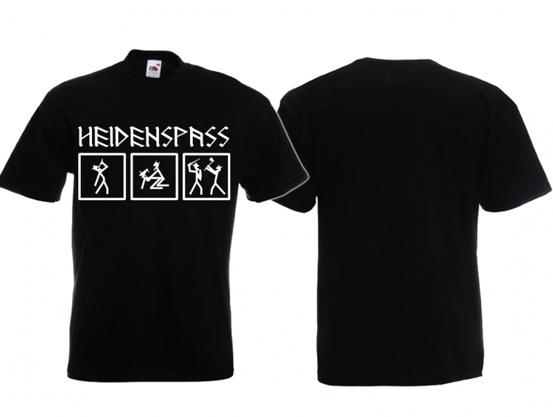 T-Shirt - Heidenspass - schwarz