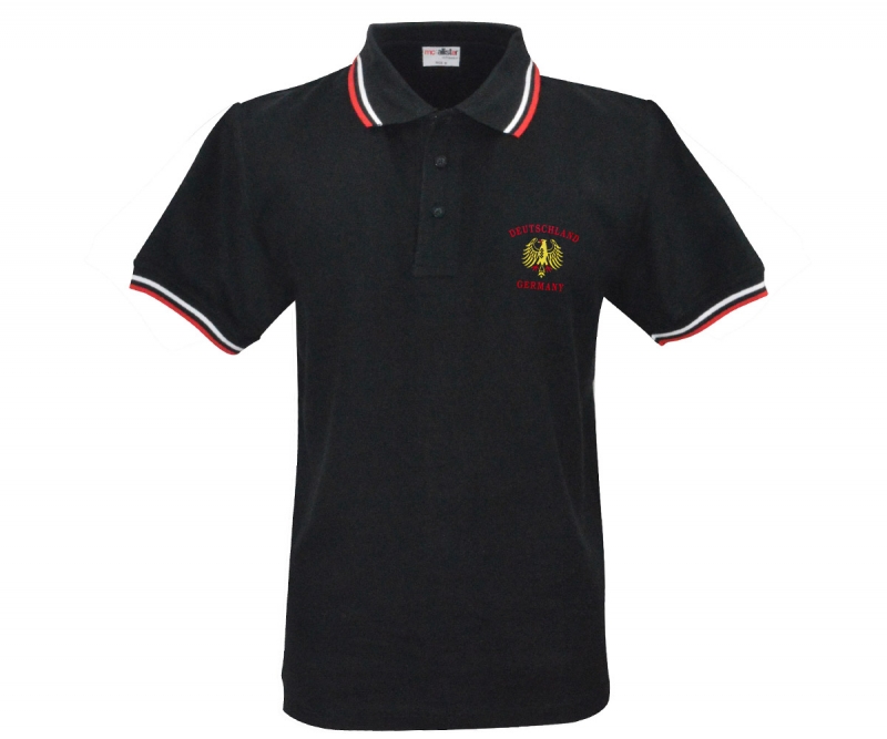 Polo-Shirt - Deutschland - gestickt