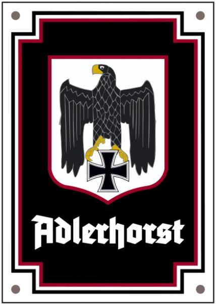 Emailleschild - Adlerhorst